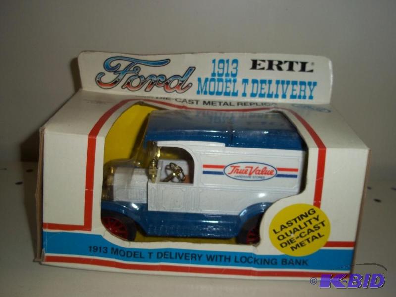lot 31 image: ERTL Toys 1913 Model T Delivery Truck Bank wi...