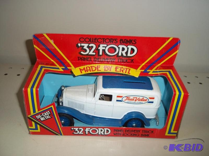 lot 61 image: ERTL Toys True Value 1932 Ford Panel Delivery...