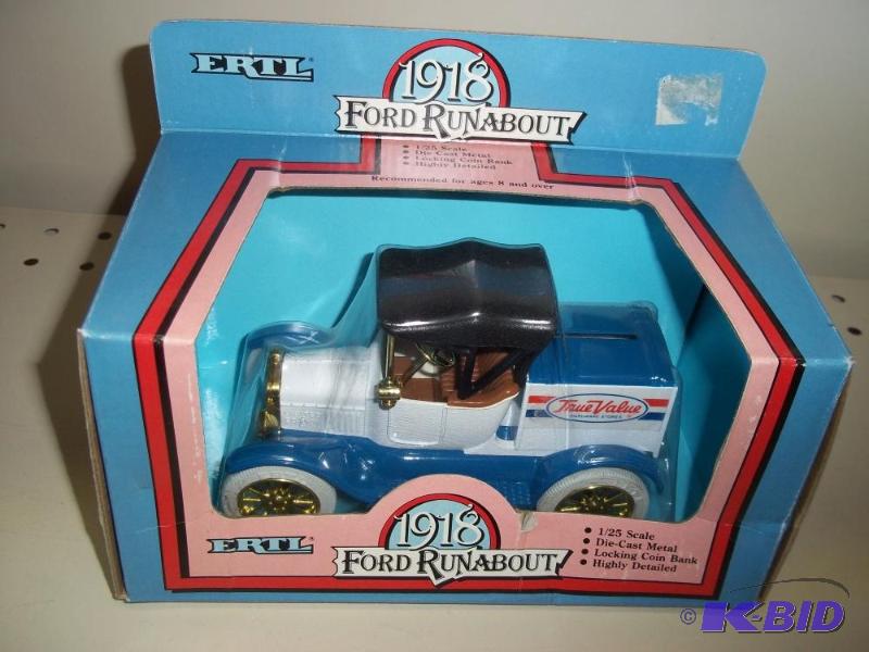 lot 62 image: ERTL Toys True Value 1918 Ford Runabout Bank ...