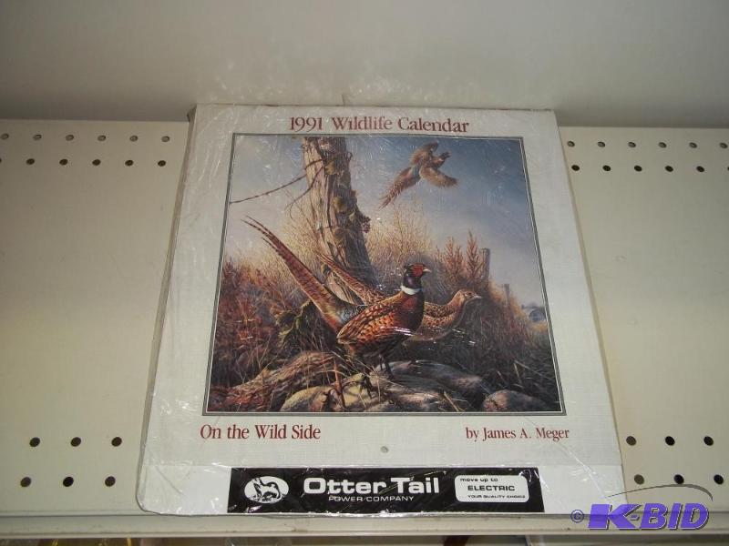 lot 69 image: Ottertail Power 1991 Wildlife Calendar...