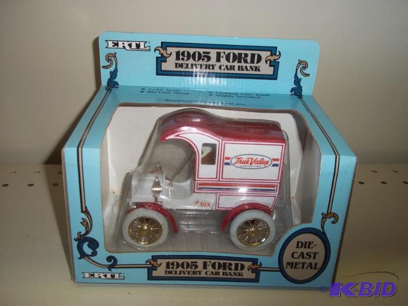 lot 76 image: ERTL Toys Ford 1905 Delivery Car Bank with or...