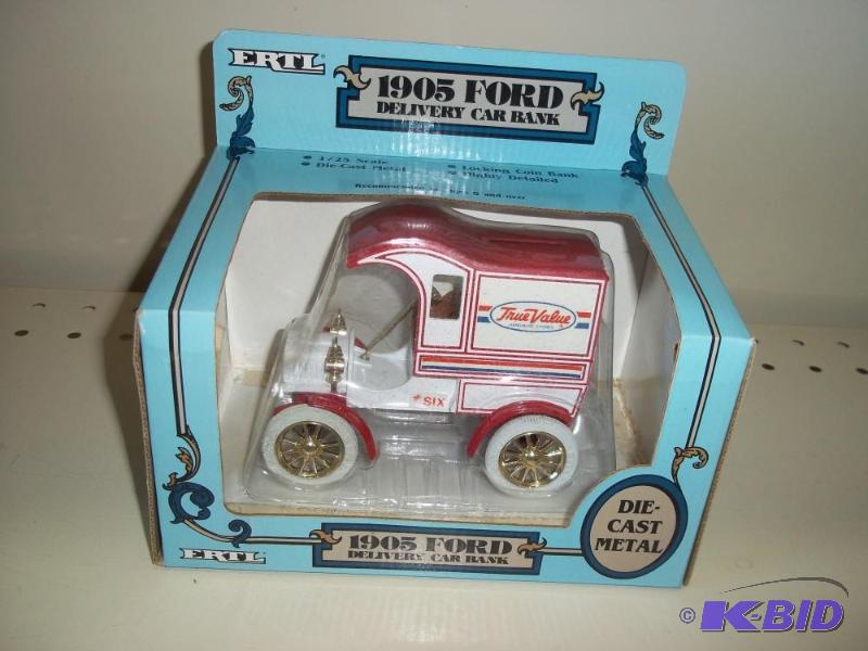 lot 91 image: ERTL Toys Ford 1905 Delivery Car Bank with or...