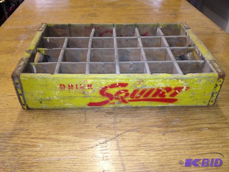 lot 208 image: Vintage Squirt Wood Crate