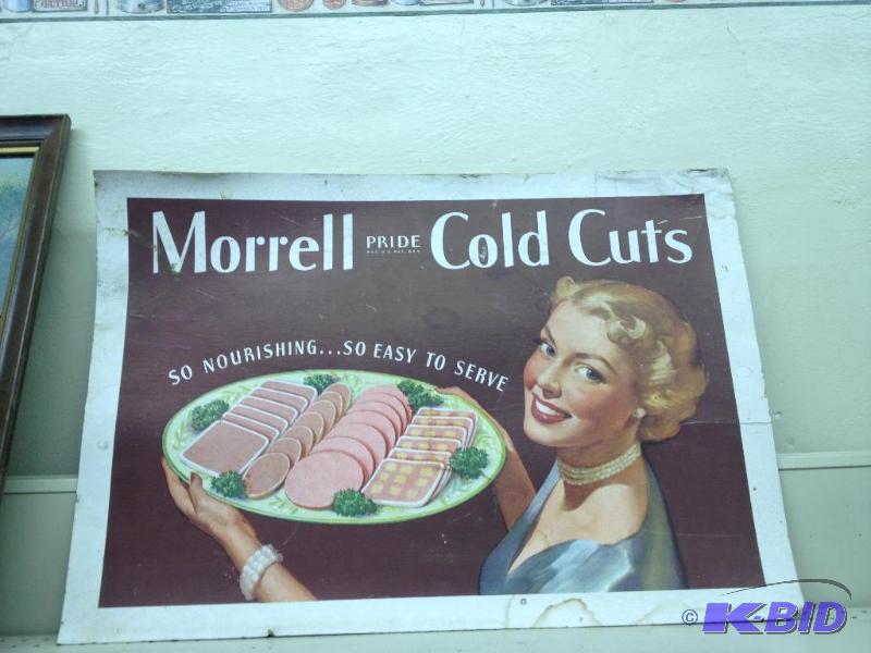lot 218 image: Morrell Pride Cold Cuts   In-Store Adver...