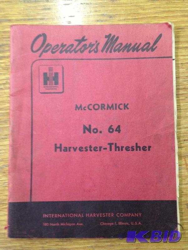 lot 231 image: McCormick No. 64 Harvester  Thresher Operato...