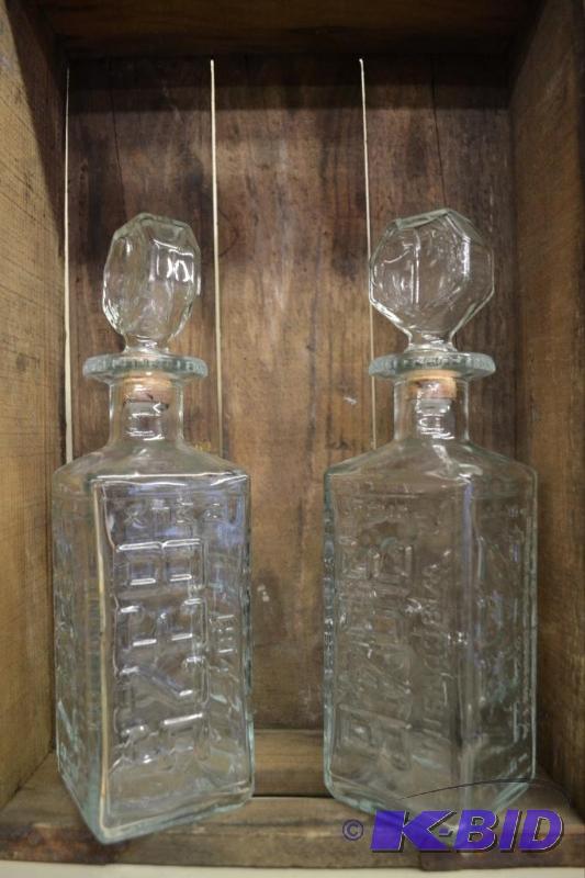 lot 32 image: Two Glass Bottles with Stoppers