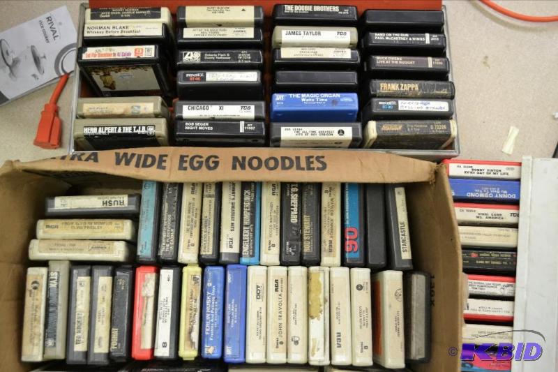 lot 69 image: 8 Track Tapes, Two Cases