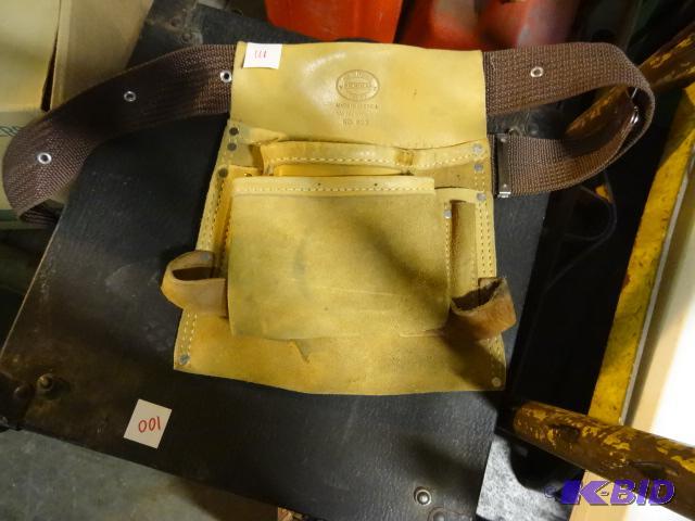 lot 111 image: Leather tool belt...