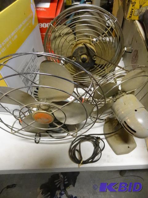 lot 117 image: 3 electric fans...