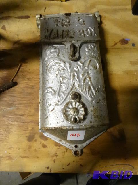 lot 143 image: Vintage standard No 2 mail box...