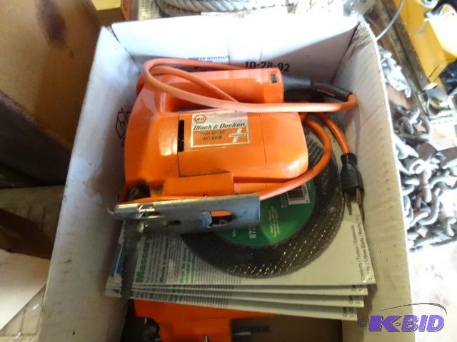 lot 149 image: Black and Decker jig saw. Qty 2. 7" maso...