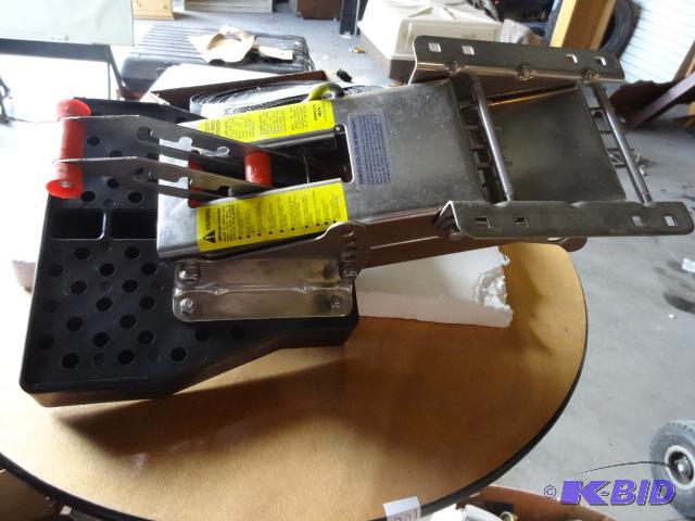 lot 153 image: Stainless steel outboard motor bracket. 20 hp...