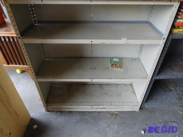 lot 22 image: 36 x 12 x 39 metal shelf unit...