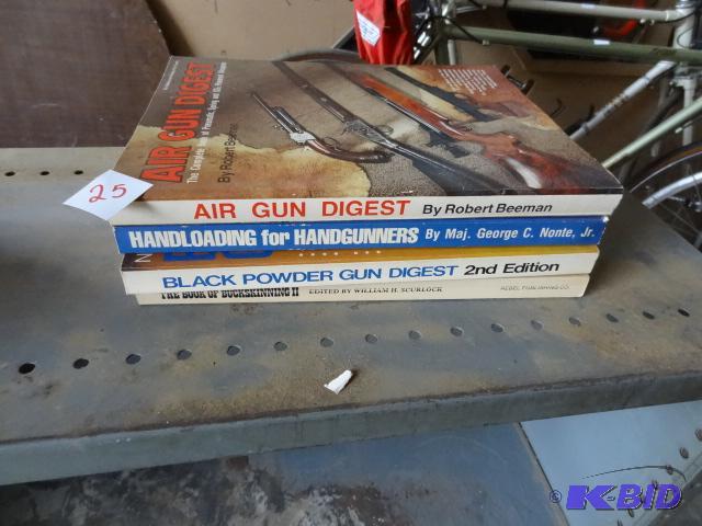 lot 25 image: Misc gun books...