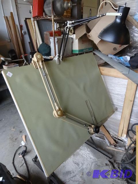 lot 35 image: Architect drafting board. Adjustable height. ...