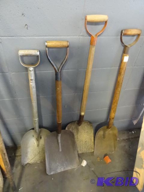 lot 37 image: 4 scoop shovels...