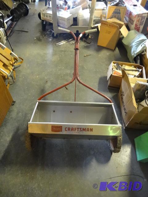 lot 65 image: Sears Craftsman stainless steel drop spreader...