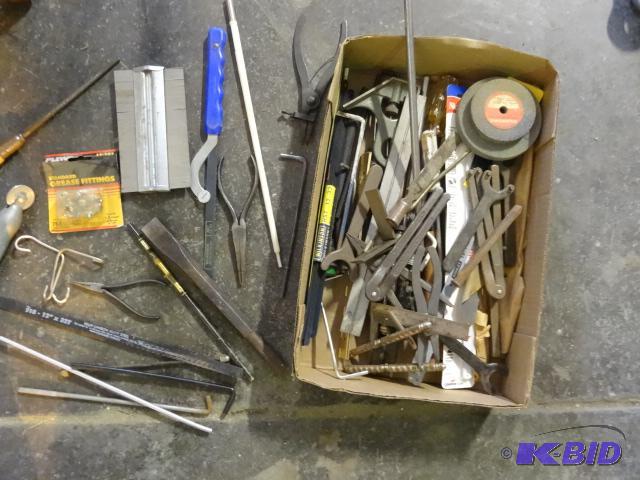 lot 73 image: Misc tools. Standard grease fittings, and mor...