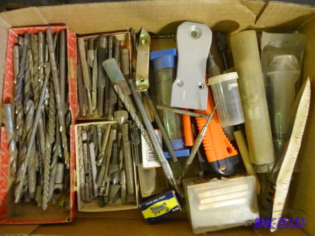 lot 75 image: Misc drill bits. Glass cutters. Feeler gauge...