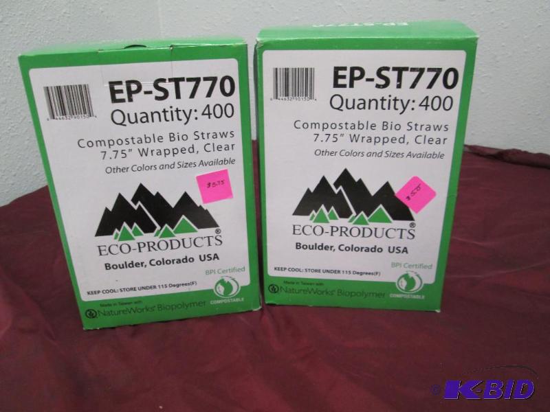 Qty 2 boxes of Compo stable Bio Straws 7.75 W...