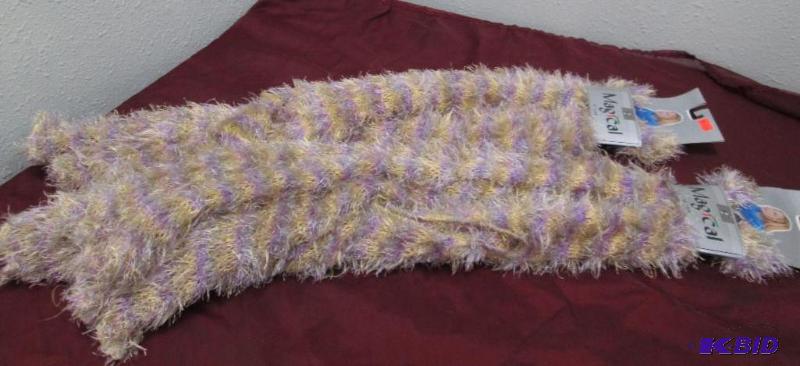 Qty 2 Magical scarf color purple, yellow and ...