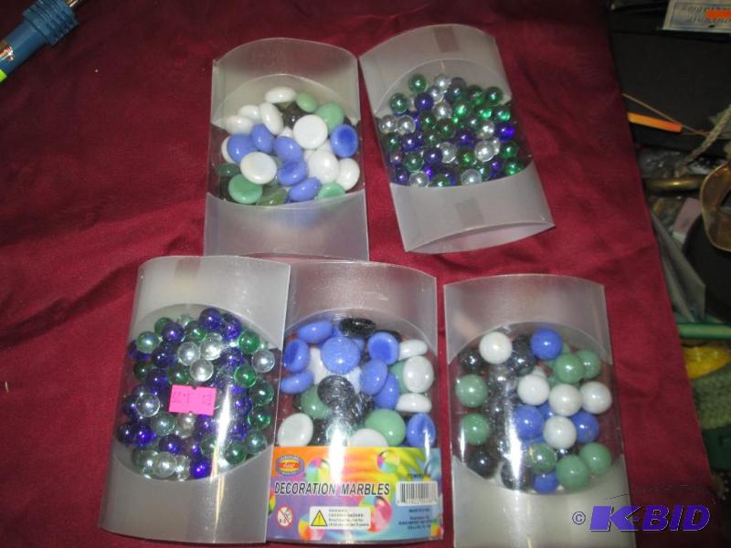 Qty 5 different shapes of marbles...