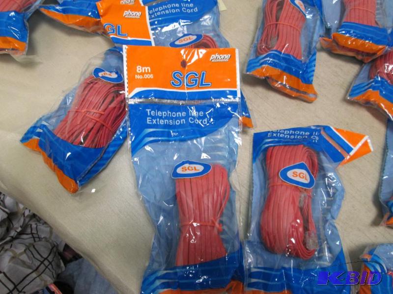 Qty 15 SGL 8m Telephone line extension cord...