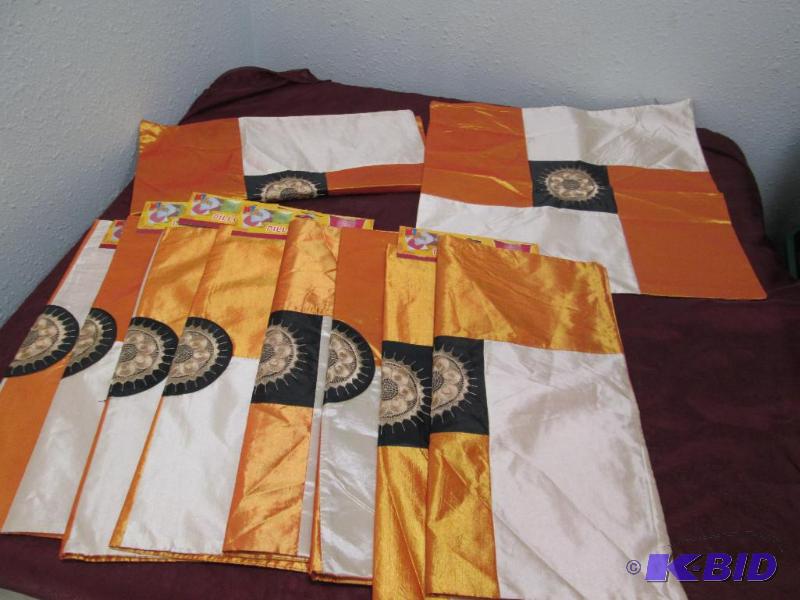 Qty 10 Pillow case 17in by 17 in...