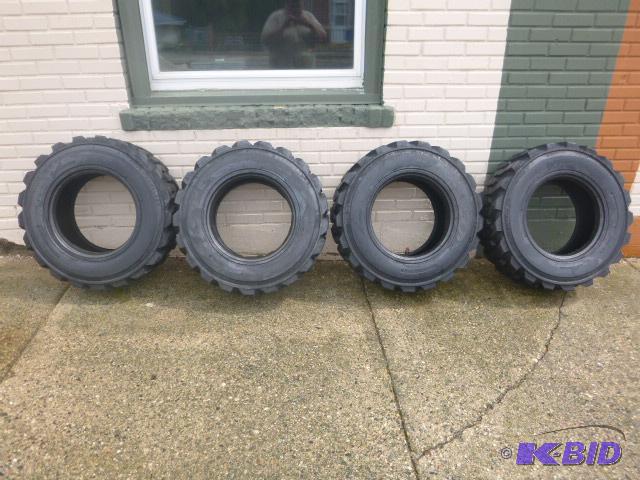 4 New Skid Loader Tires Allied RBT 12-16.5 N....