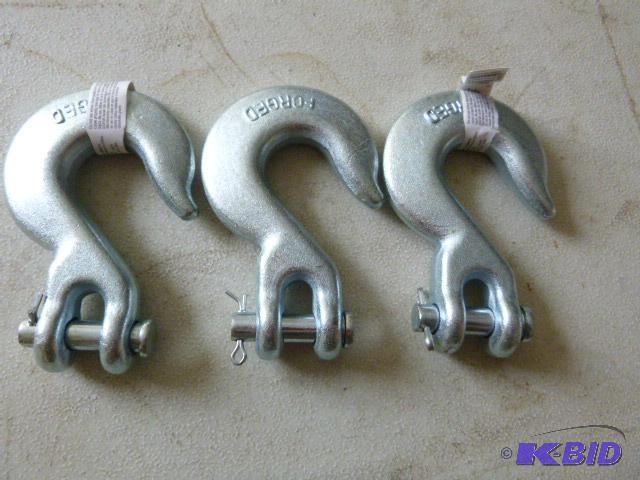 3 516&quot Clevis Slip Hooks...