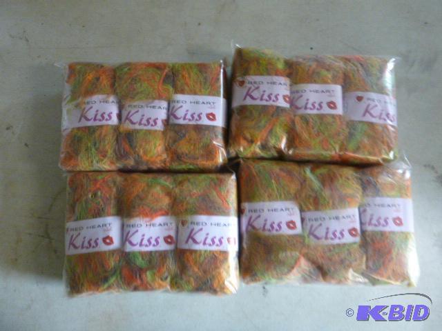 4 Packs of Red Heart Kiss Fuzzy Yarn 3 per pa...