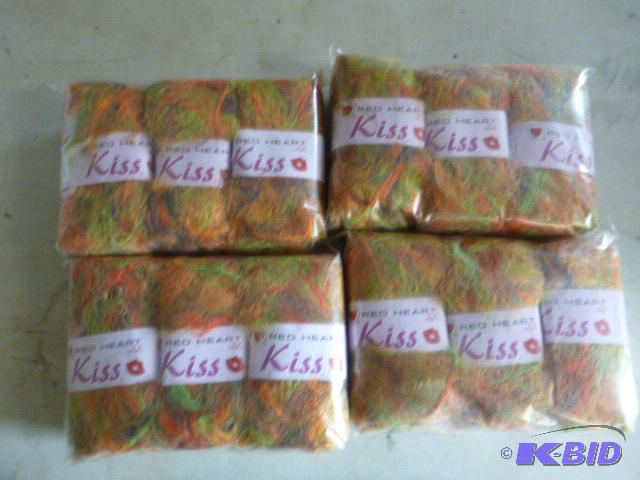 4 Packs of Red Heart Kiss Fuzzy Yarn 3 per pa...
