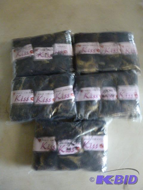 5 Packs of Red Heart Kiss Yarn 3 per pack...