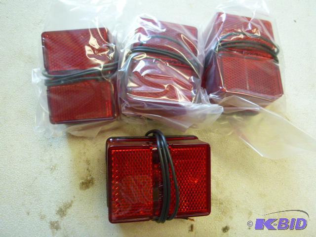 4 Red Running Lights DOT AP2PC99...