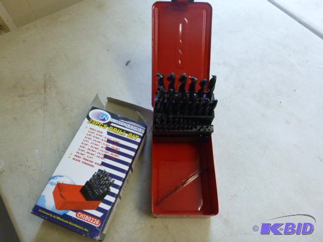 29 Piece Drill Bit Set with Case...