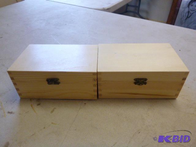 2 Wood Storage Boxes...