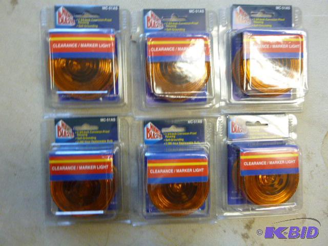 6 Night Blaster Amber Clearance Lights MC51AS...