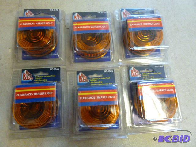 6 Night Blaster Amber Clearance Lights MC51AS...
