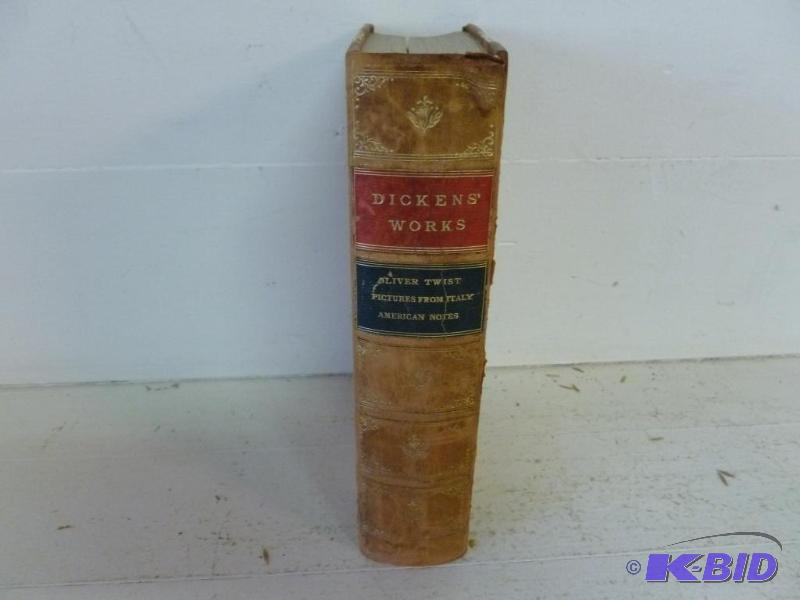 lot 100 image: Antique Book - Dickens Work Oliver Twist Illu...