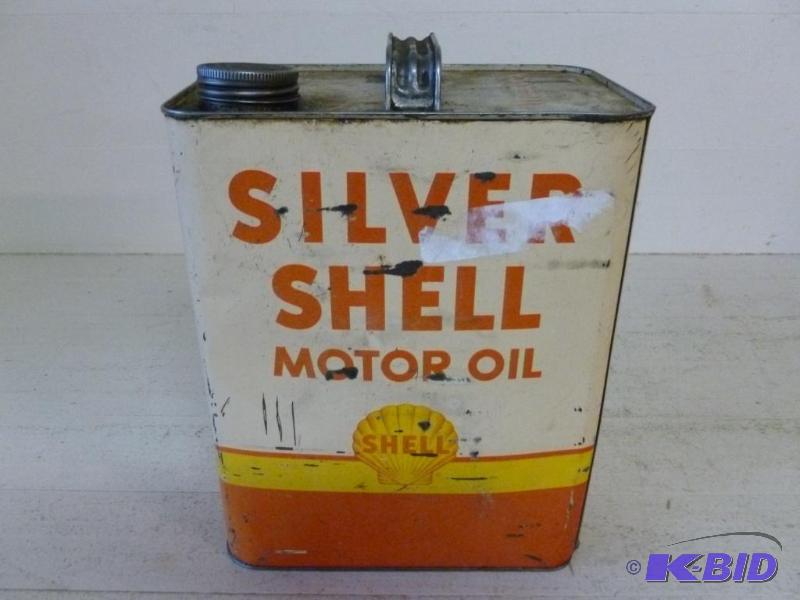 lot 109 image: Vintage Shell Oil Company - Silver Shell ...