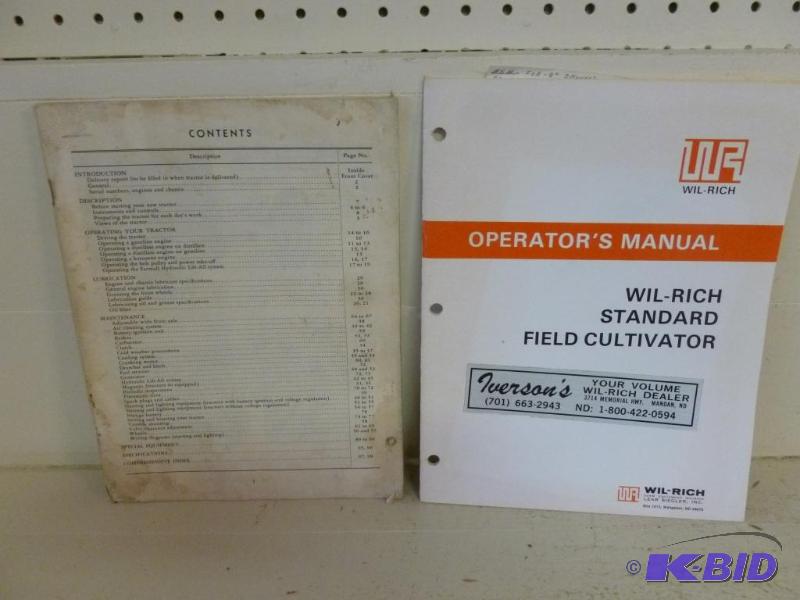 lot 114 image: Lot of two farm equipment manuals that includ...