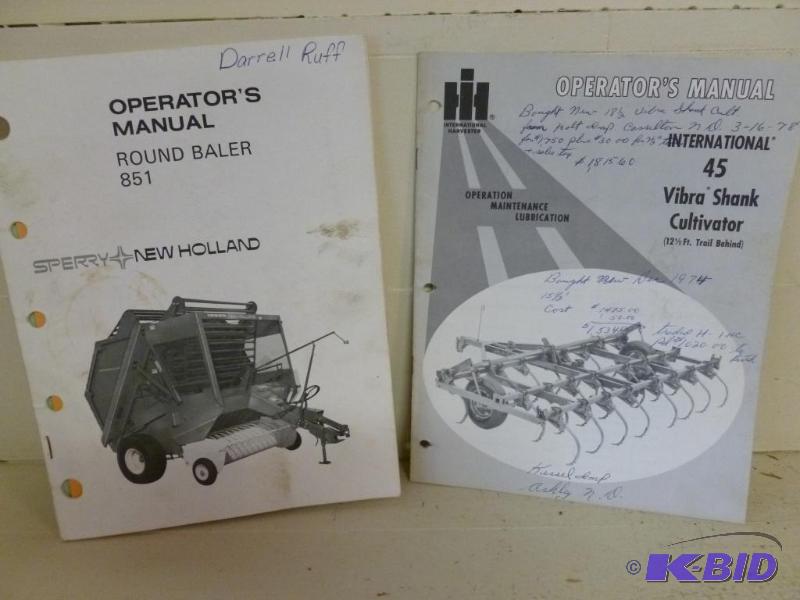 lot 115 image: Lot of two farm equipment manuals that includ...