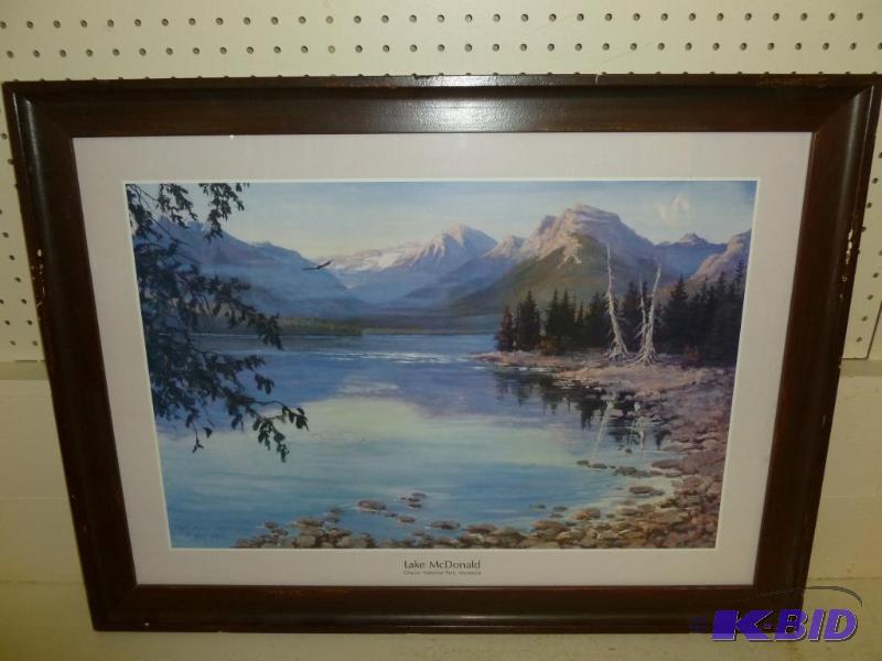 lot 127 image: Large Mark Ogle " Lake McDonald " s...