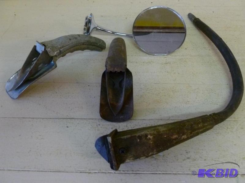 lot 133 image: This lot consists of three metal oil can spou...