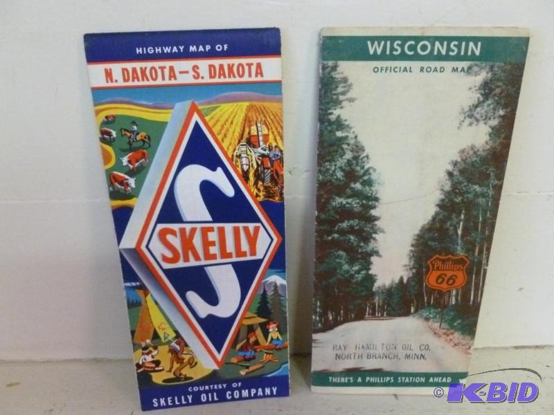 lot 166 image: This lot consists of a vintage 1959 Skelly Oi...