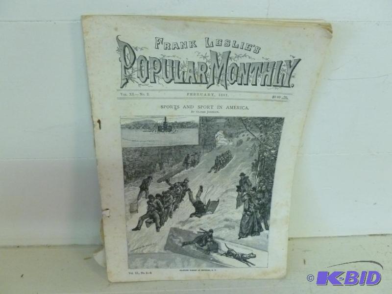 lot 168 image: Antique Frank Leslies Popular Monthly Bookle...