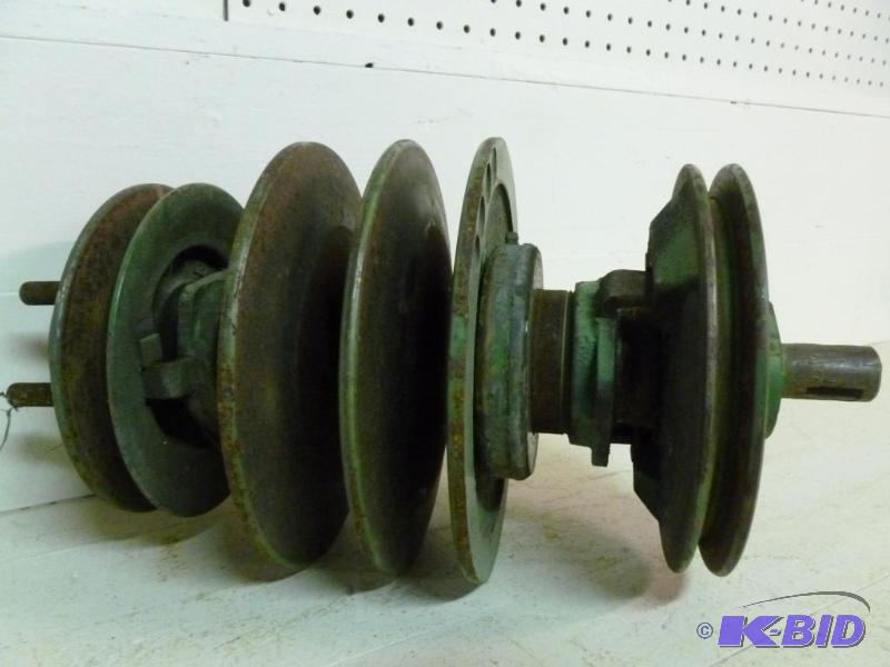 lot 215 image: Large vintage tractor pto assembly, measures...