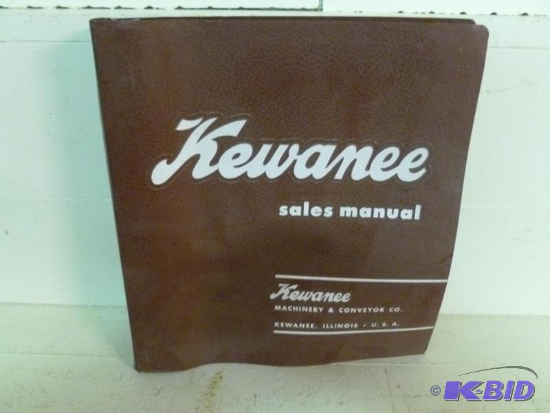 lot 222 image: Vintage Kewanee sales manual binder with a vi...