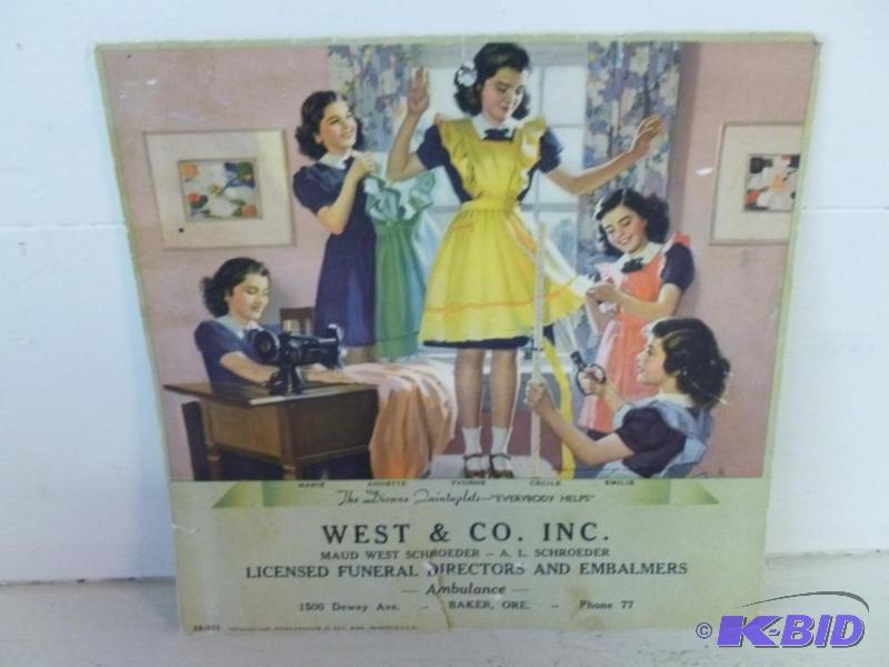 lot 53 image: Vintage 1945 Brown & Bigelow - West &...