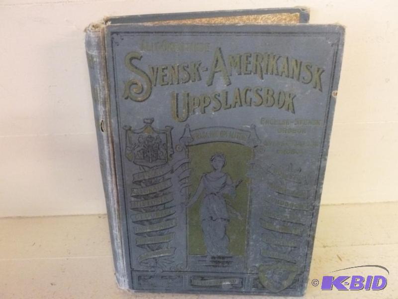 lot 99 image: Antique Book - Allt-Omfattande Svensk-Amerika...